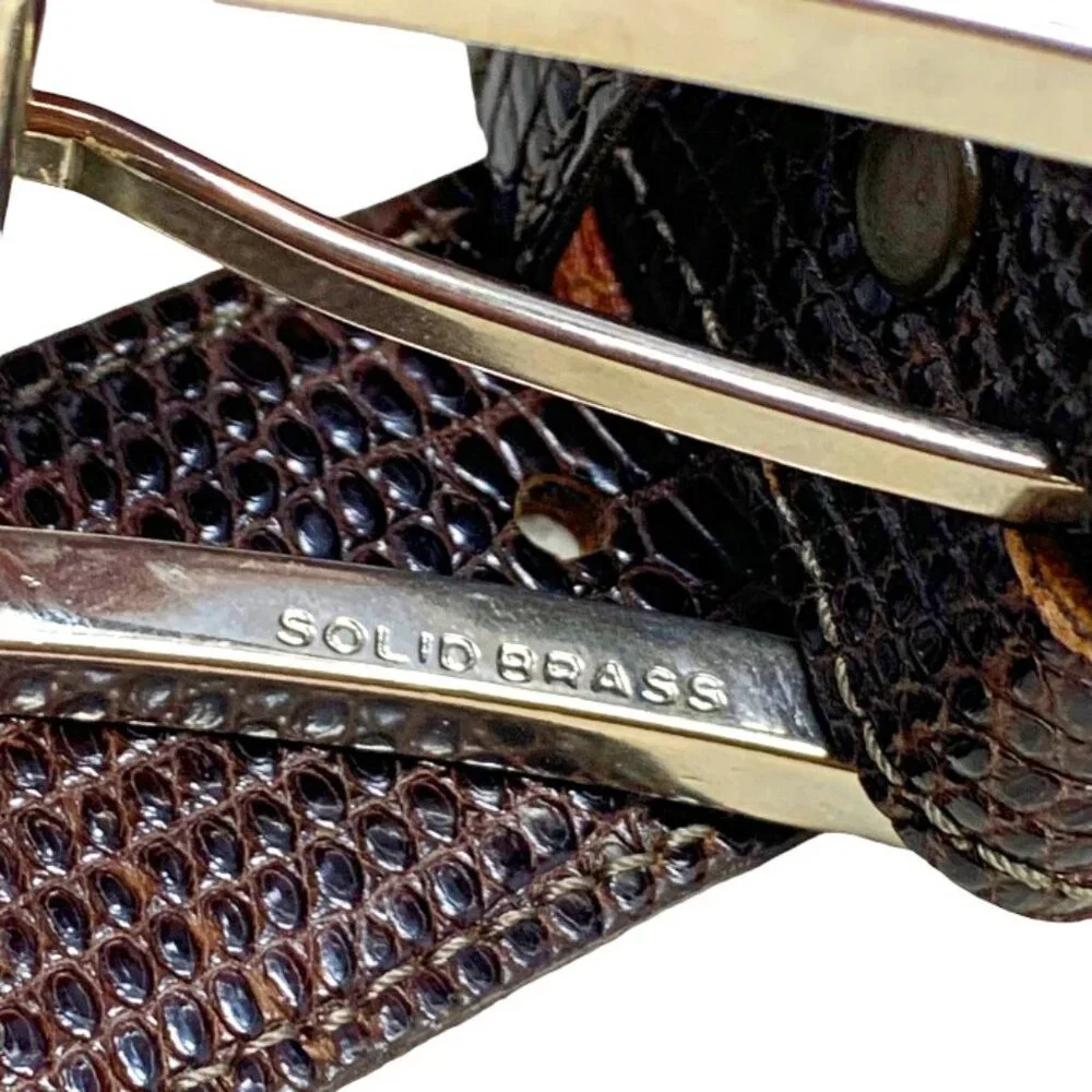 Jose Luis Genuine‎ Snakeskin Belt Italian Buckle Made in the USA